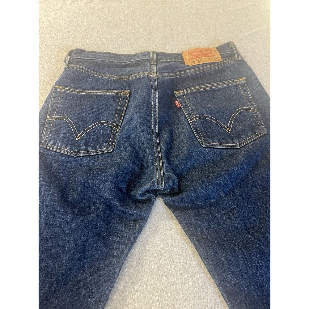 Vintage Levi’s 501xx Button Fly Denim Jeans 31x38 Pre-shrunk Inseam 34” Africa